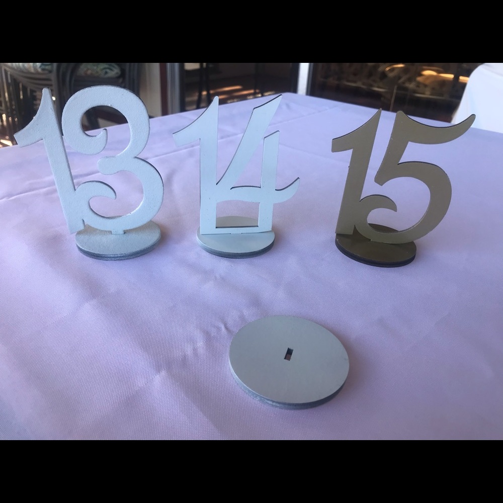 Wedding Table Numbers - Picture 2 of 6